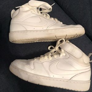 White high top Nikes